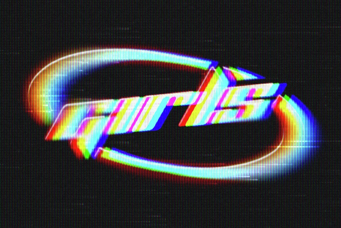 Neon CRT Blurry Text Effect 2