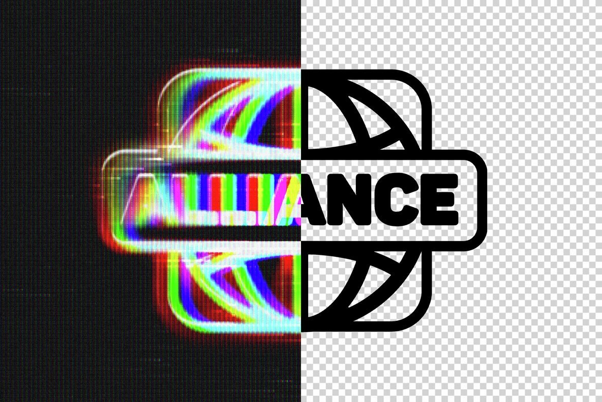 Neon CRT Blurry Text Effect 3