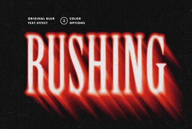 Rushing Blur Text and Logo Effect