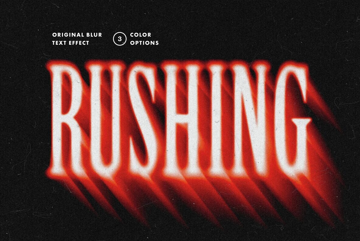 Rushing Blur Text and Logo Effect 1