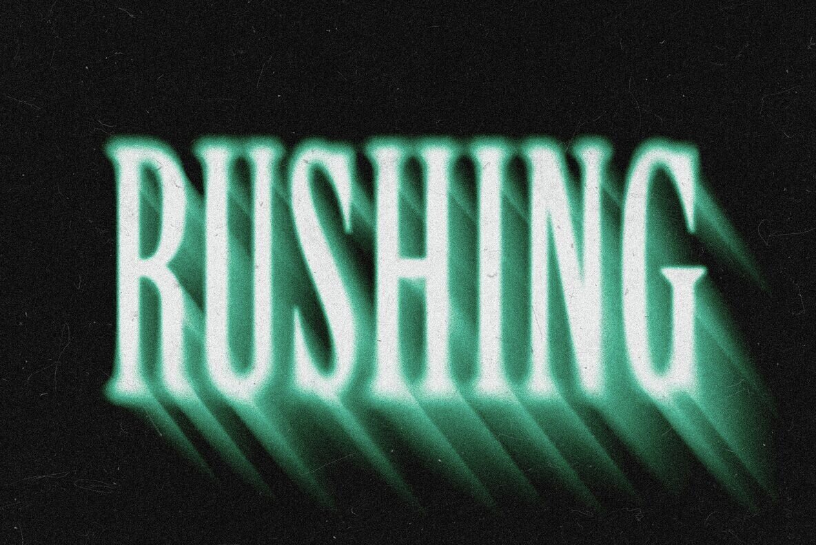 Rushing Blur Text and Logo Effect 3