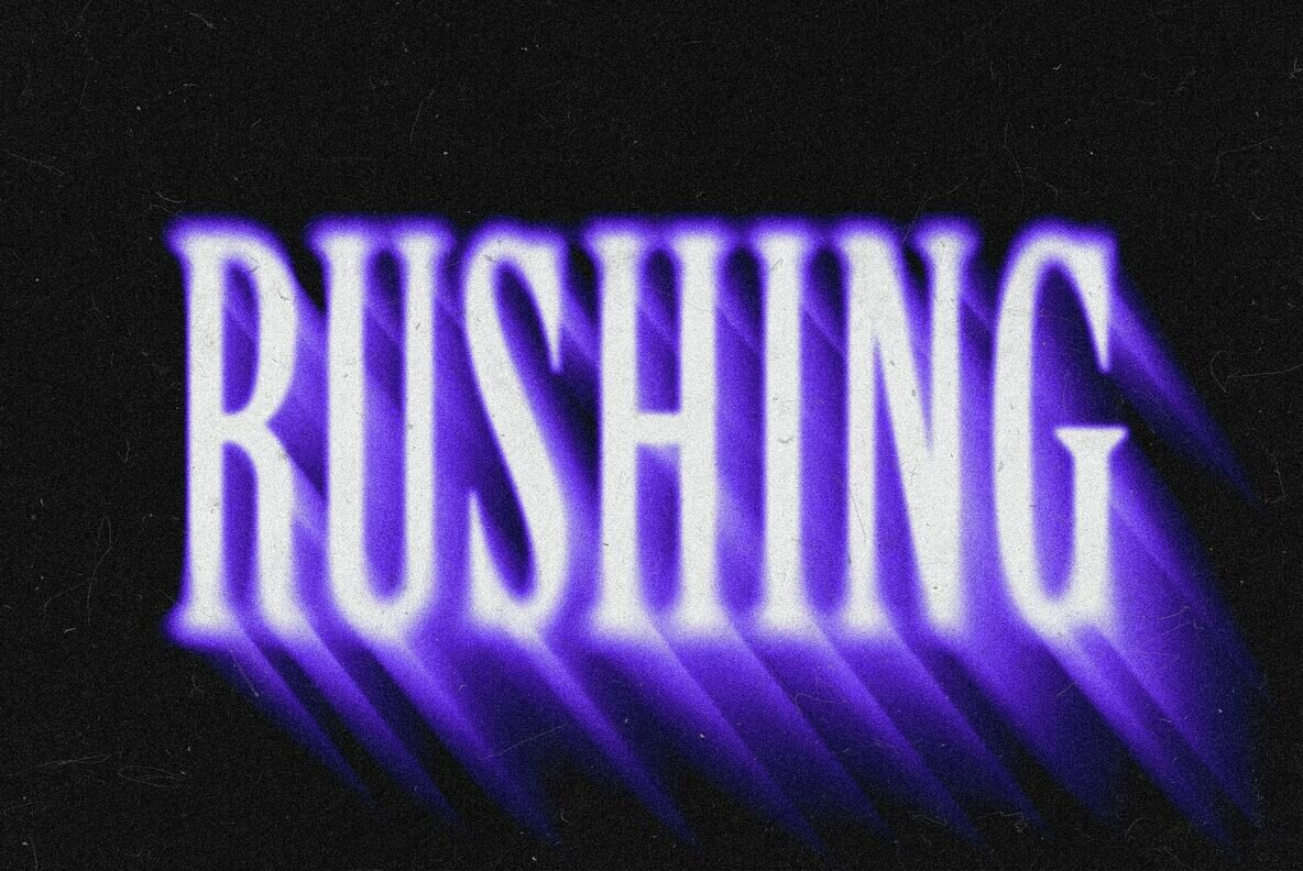 Rushing Blur Text and Logo Effect 4