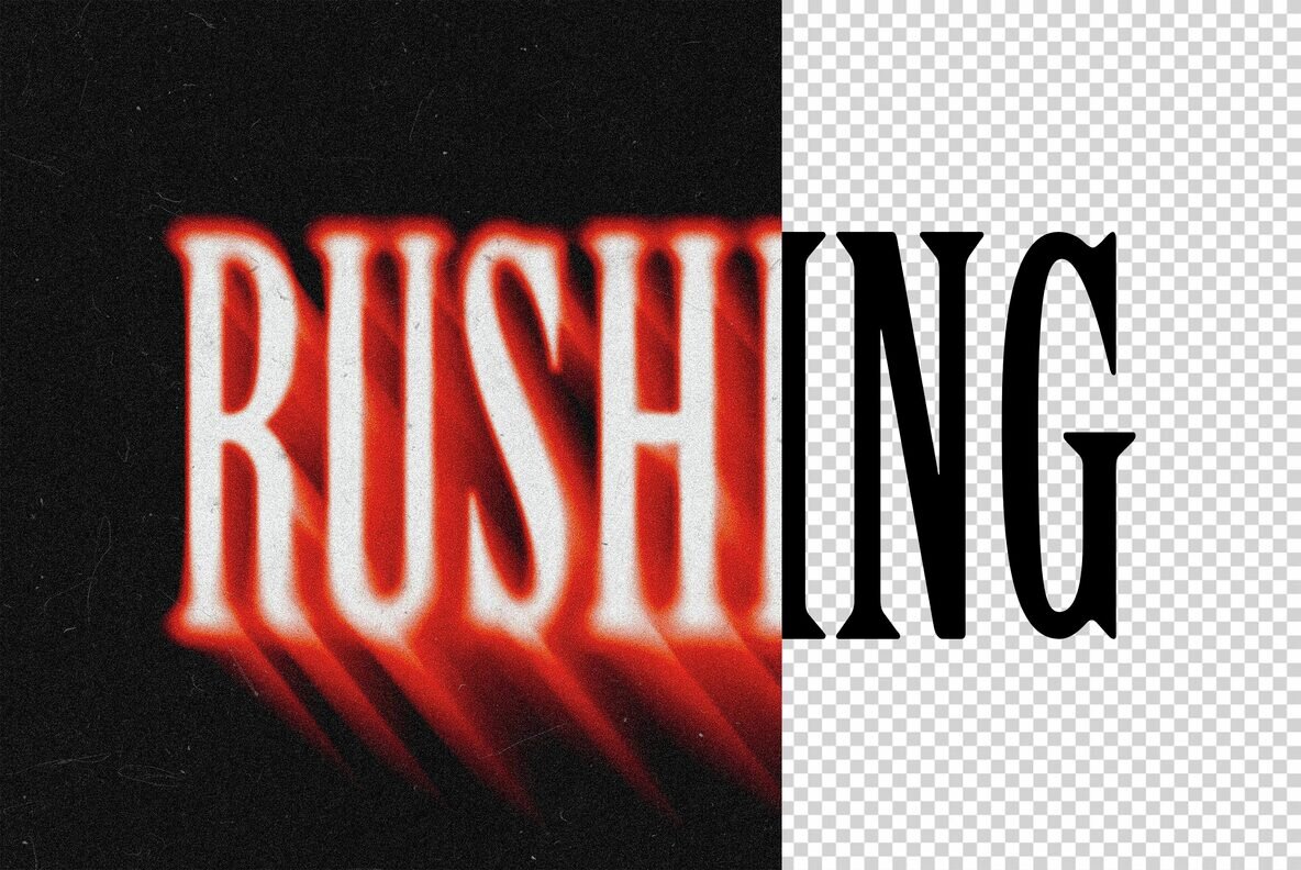Rushing Blur Text and Logo Effect 5