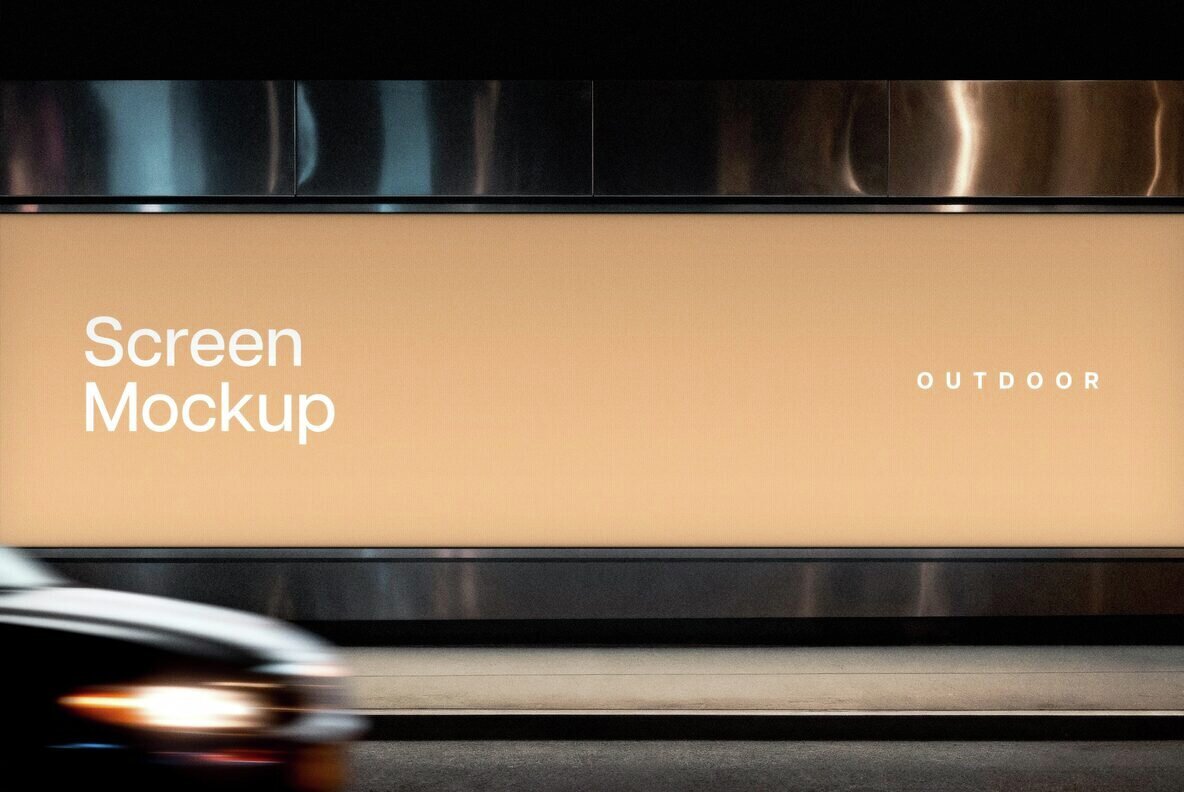 Outdoor Wide Screen Mockup 2