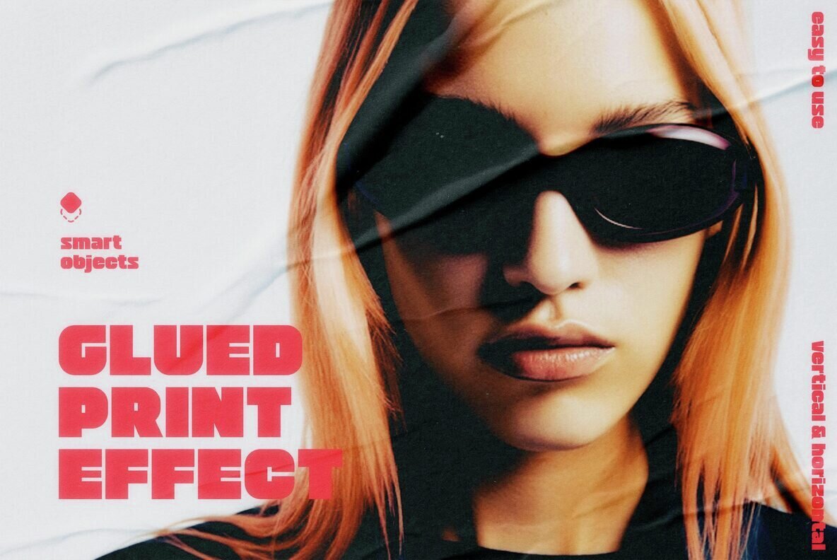 Glued Print Photo Effect 1