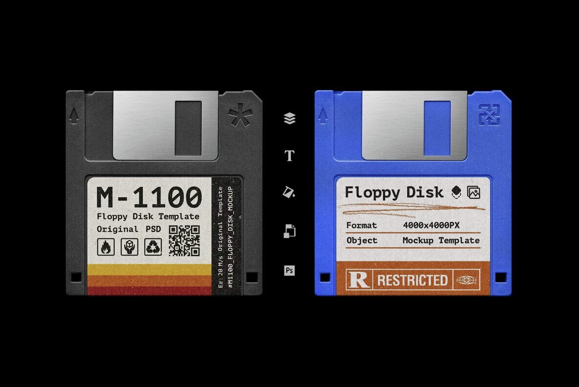 Floppy Disk Mockup 1