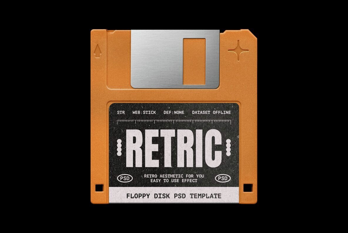 Floppy Disk Mockup 3