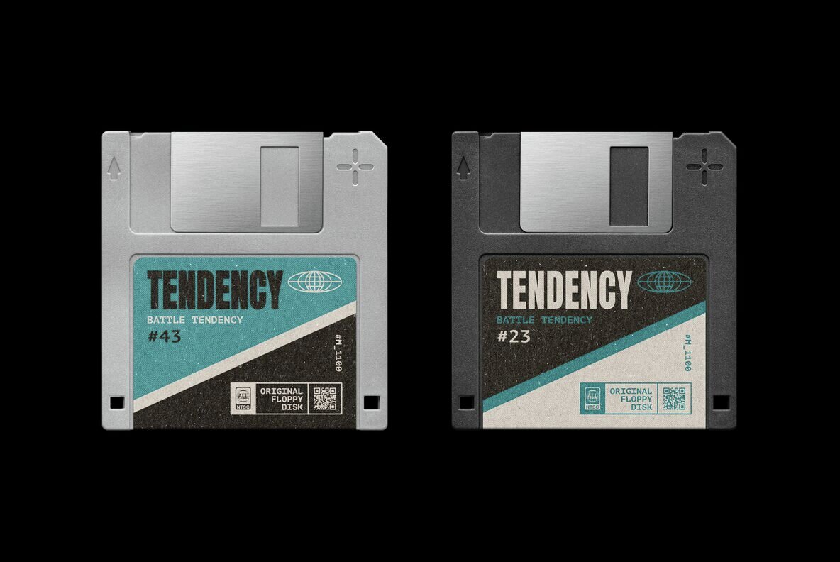Floppy Disk Mockup 4