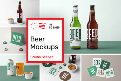 Beer Mockups   Studio Scenes