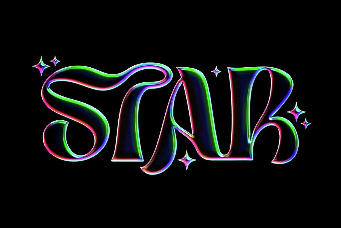 Galaxy Chrome Text and Logo Effect 2