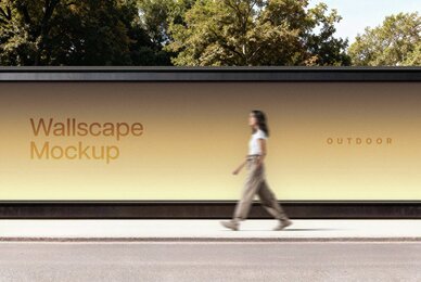Outdoor Wallscape Mockup