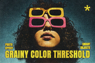 Grainy Colored Threshold Photo Effect