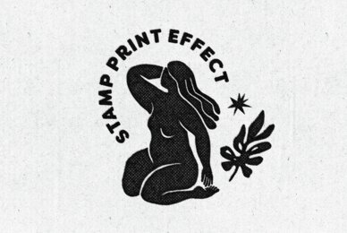 Stamp Print Effect