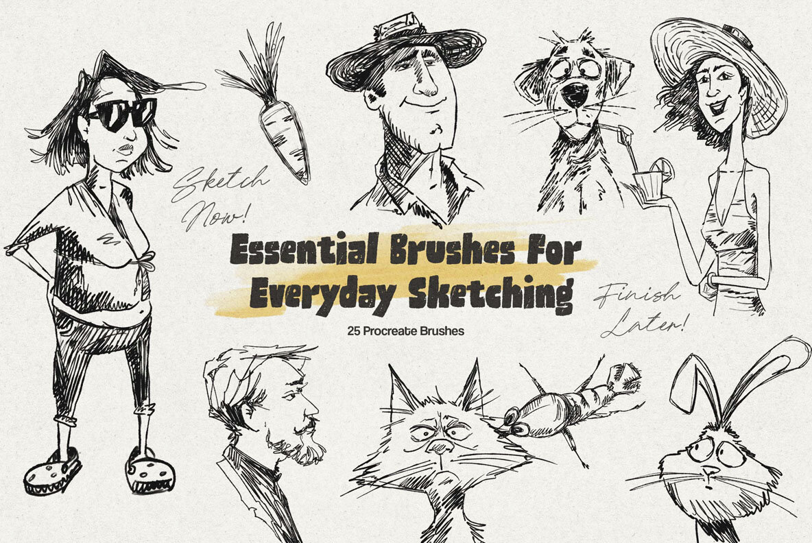 Everyday Sketch Procreate Brushes 6