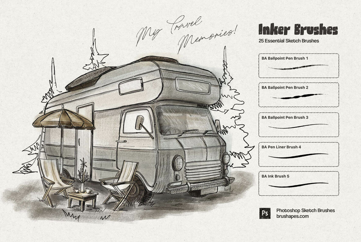 Everyday Sketch Photoshop Brushes 2