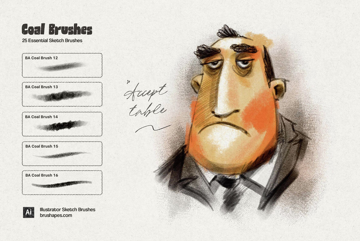 Everyday Sketch Illustrator Brushes 4