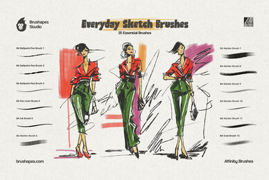 Everyday Sketch Affinity Brushes