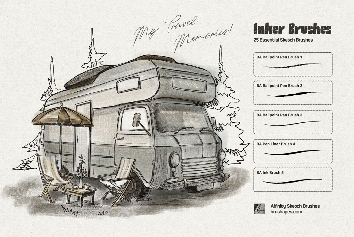 Everyday Sketch Affinity Brushes 2