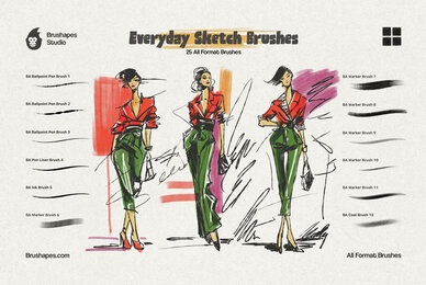 Everyday Sketch Multi App Brushes