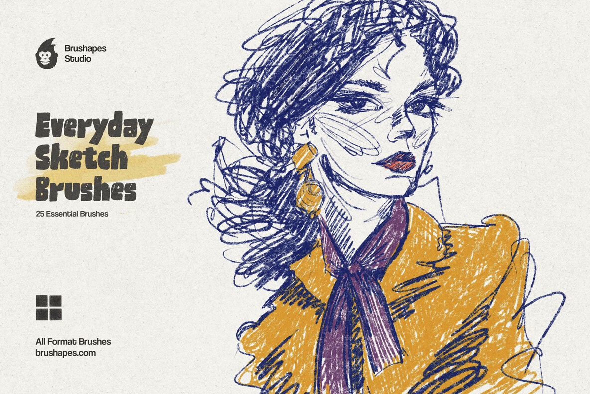 Everyday Sketch Multi App Brushes 8