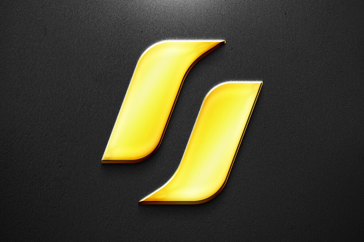 Golden 3D Text Effect   Luxury Metallic PSD Template 2