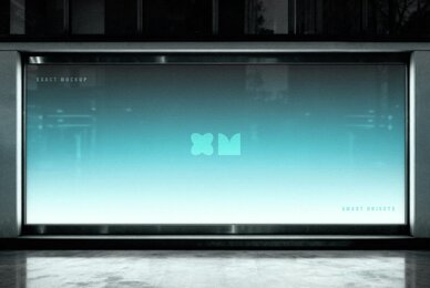 Backlit Storefront Window Mockup
