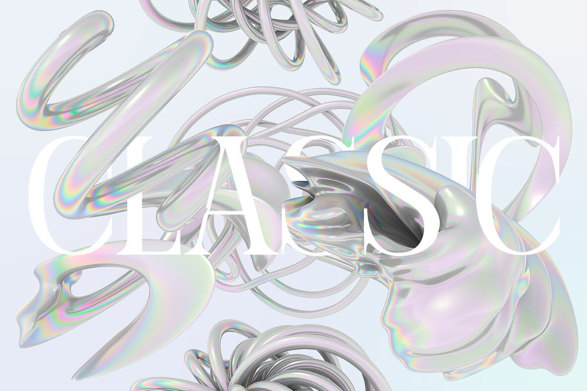 Meta   3D Iridescent Objects 3