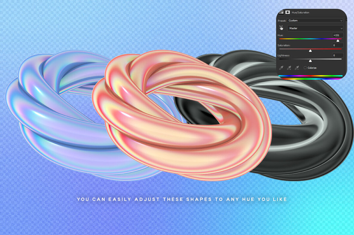 Meta   3D Iridescent Objects 6