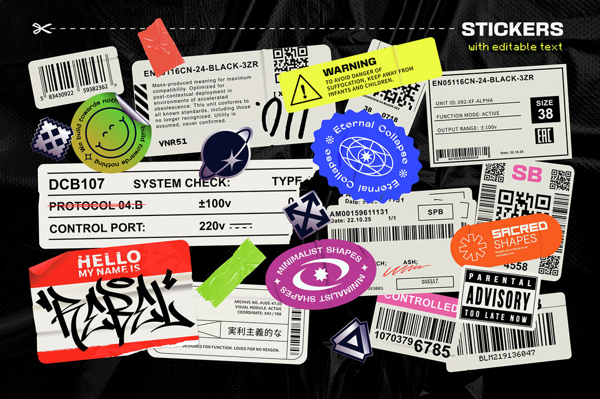 Utilitarian Graphic Elements Pack 5