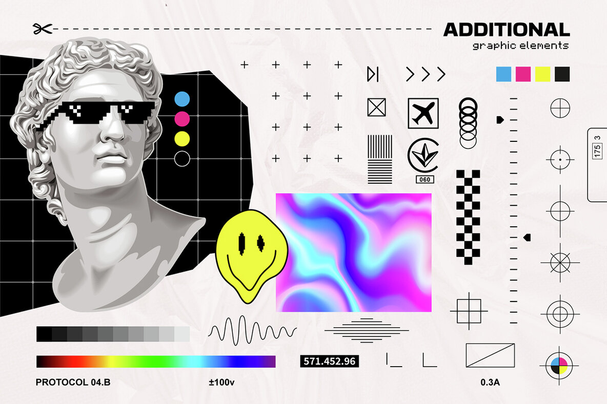 Utilitarian Graphic Elements Pack 7