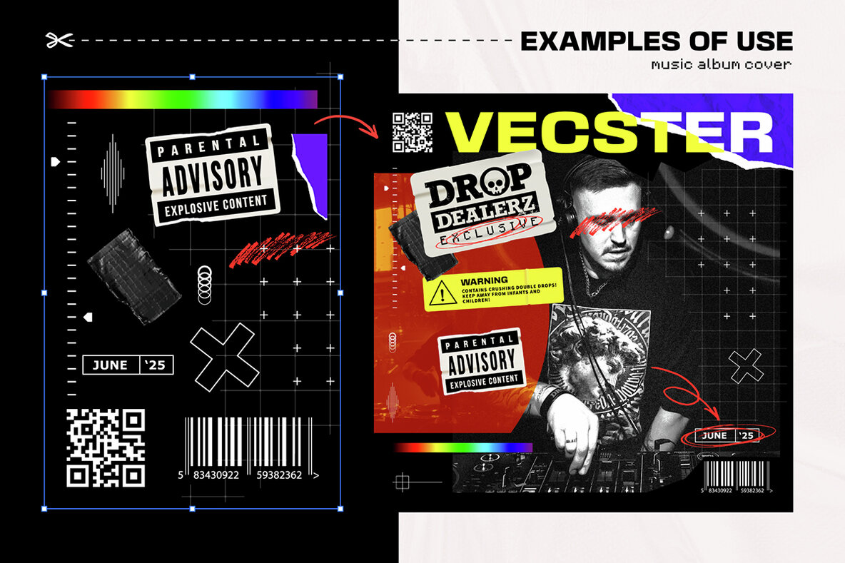 Utilitarian Graphic Elements Pack 9