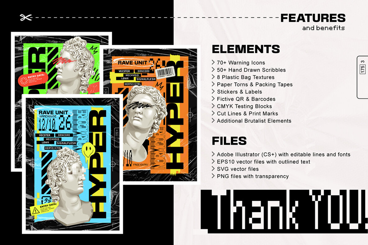 Utilitarian Graphic Elements Pack 12