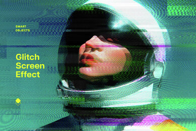 Screen Glitch Photo Effect