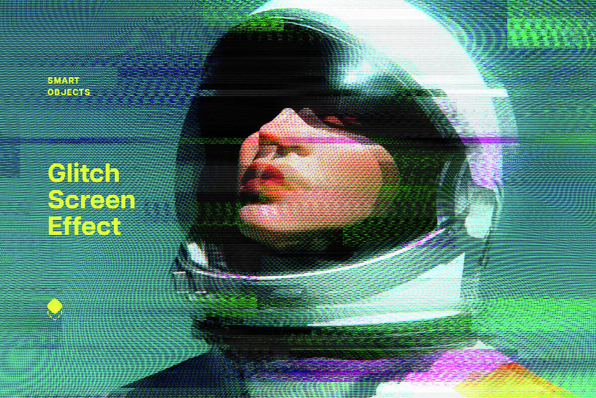 Screen Glitch Photo Effect 1