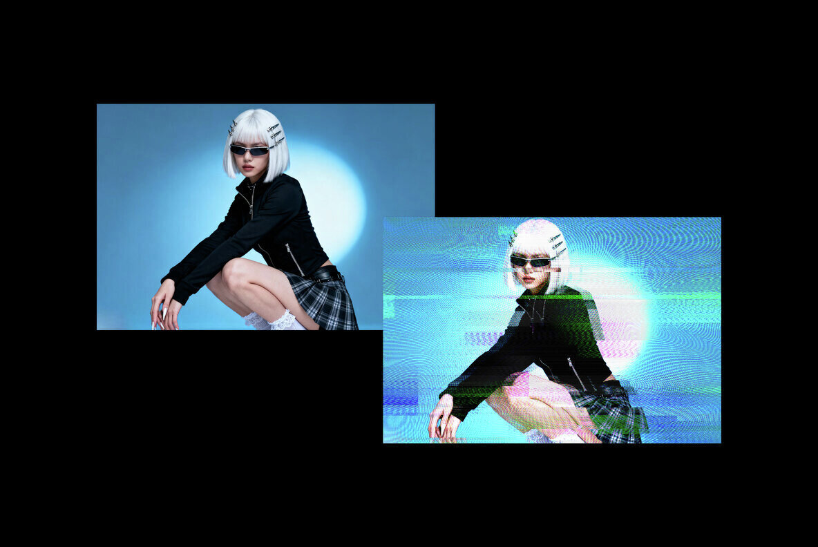 Screen Glitch Photo Effect 2