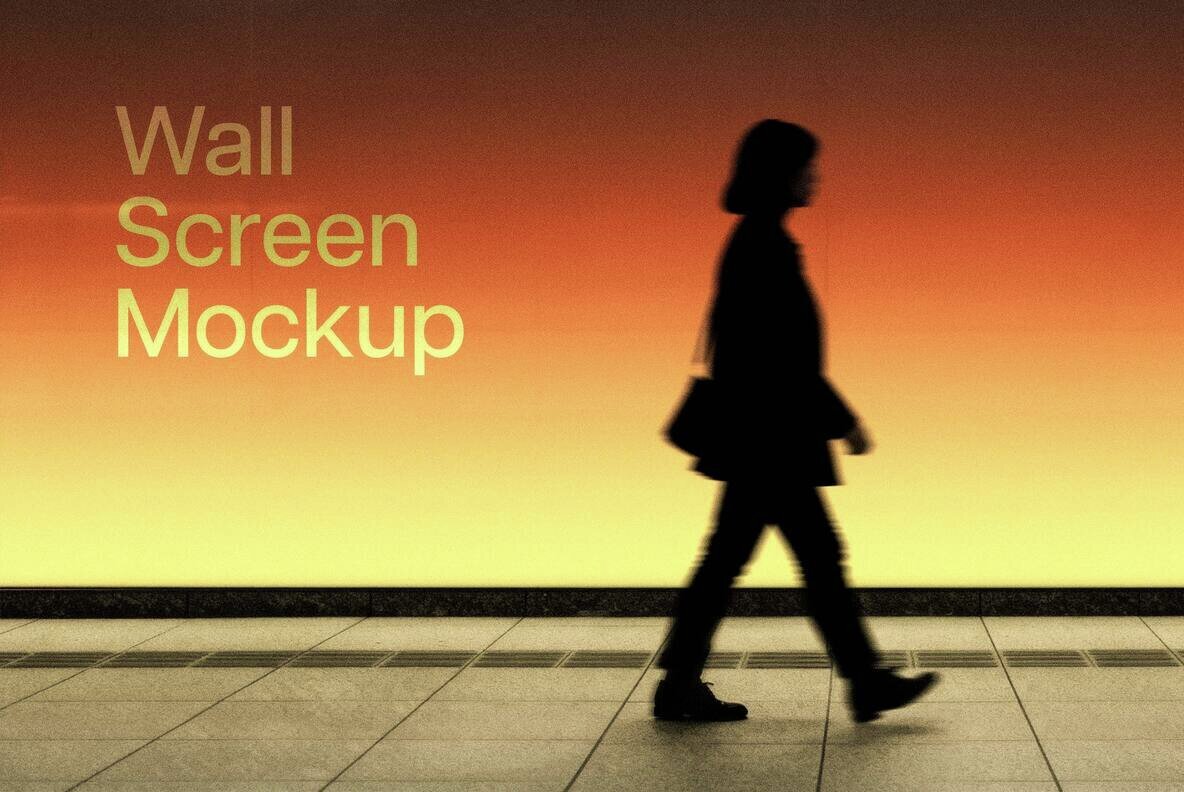 Underground Wall Screen Mockup 3