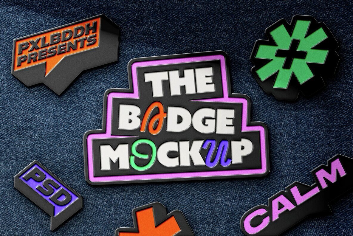 Pin Badge Mockup 1