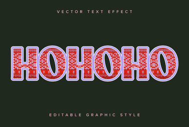 Christmas Sweater Text Effect Mockup