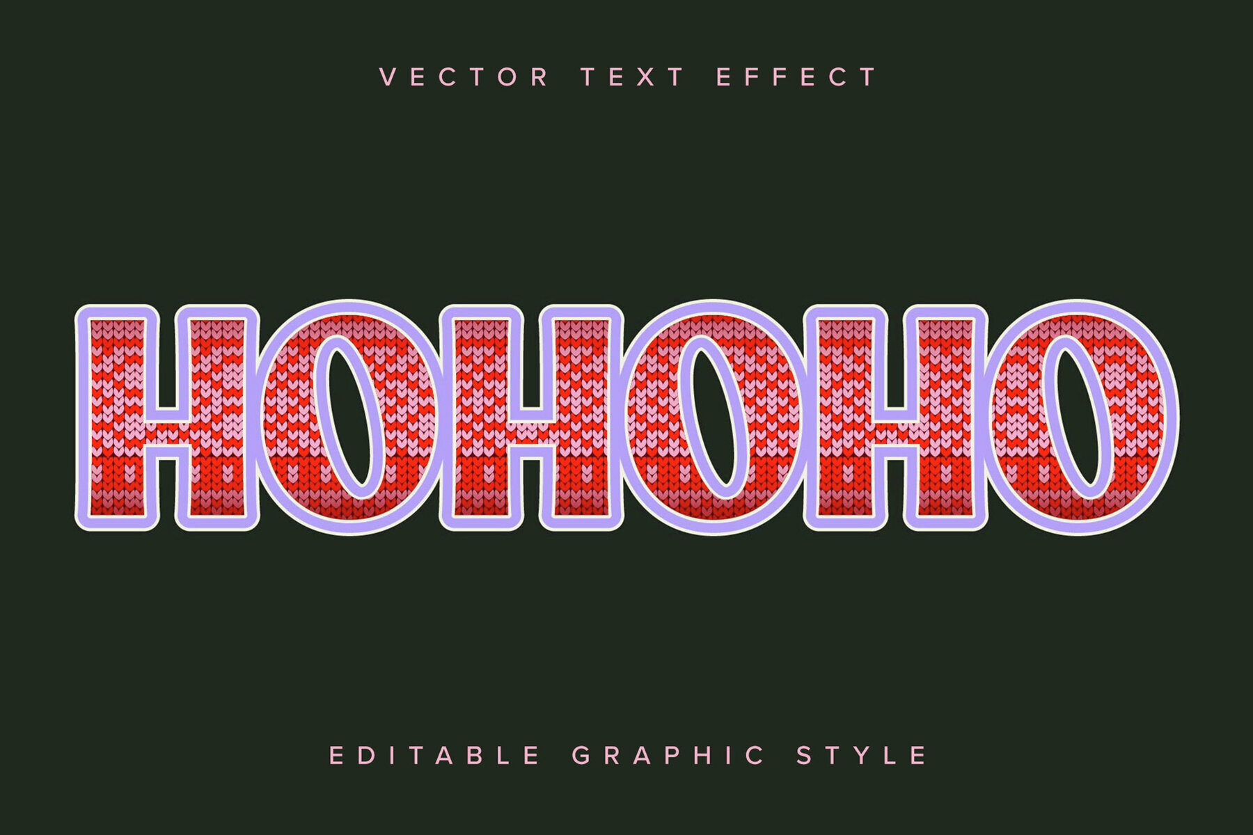 Christmas Sweater Text Effect Mockup 1