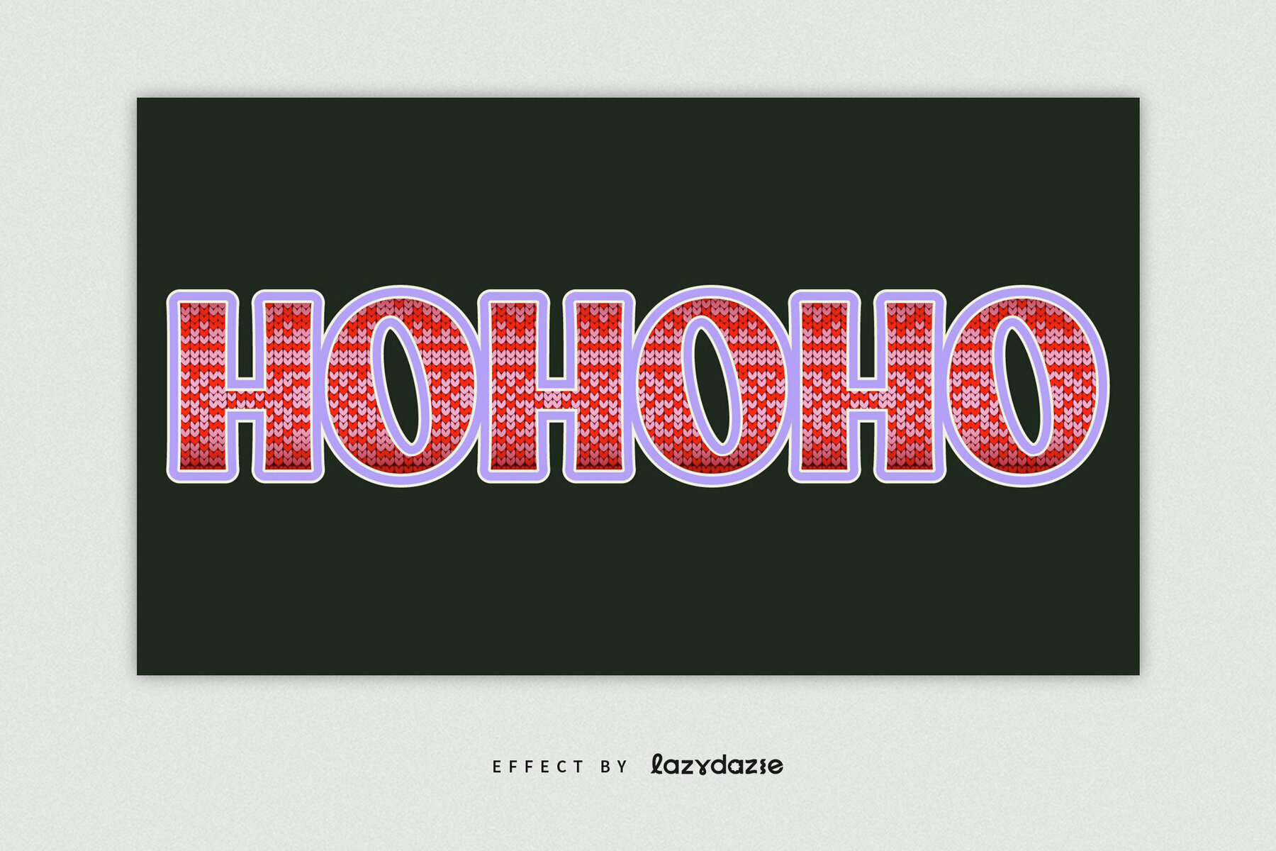 Christmas Sweater Text Effect Mockup 2