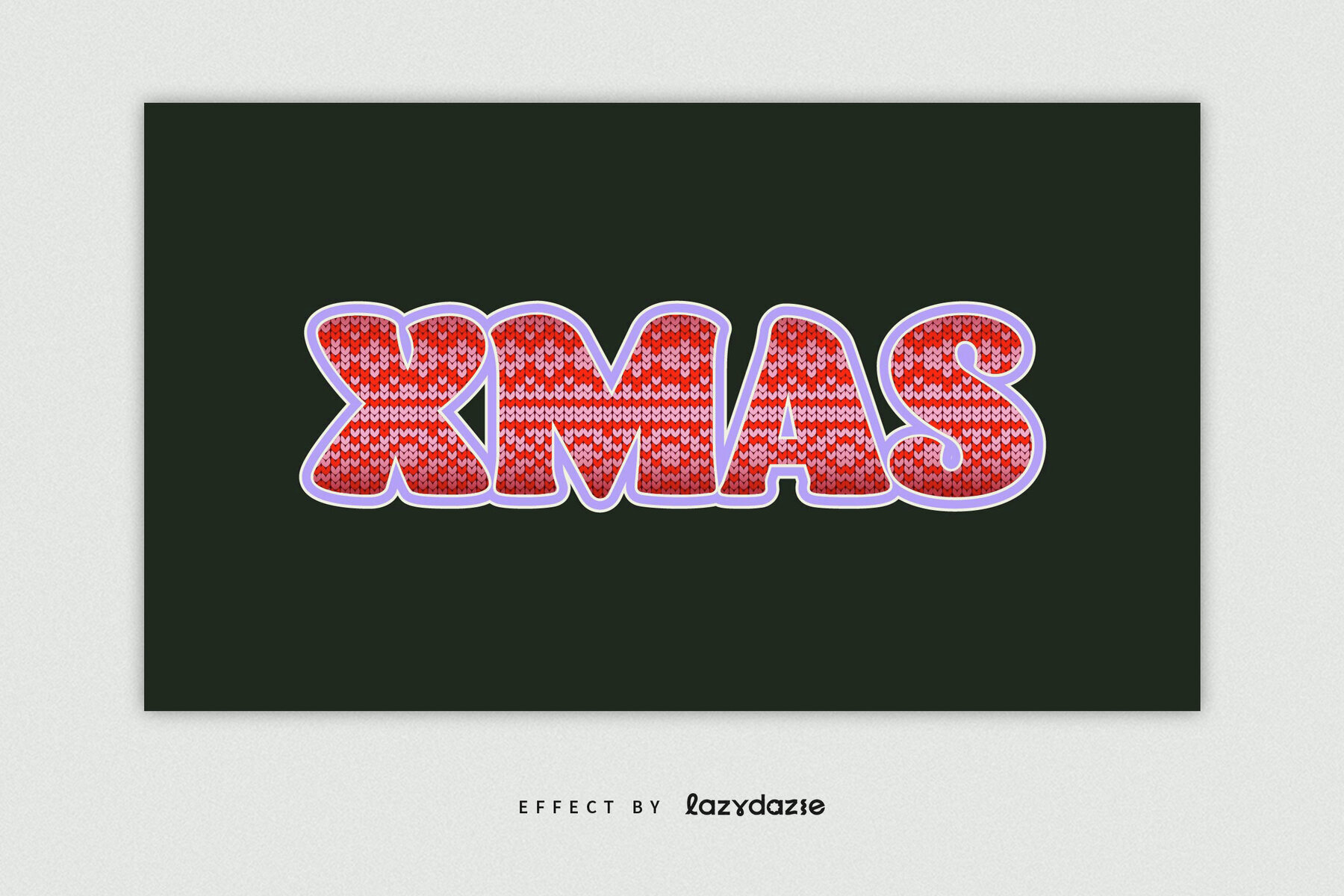 Christmas Sweater Text Effect Mockup 3