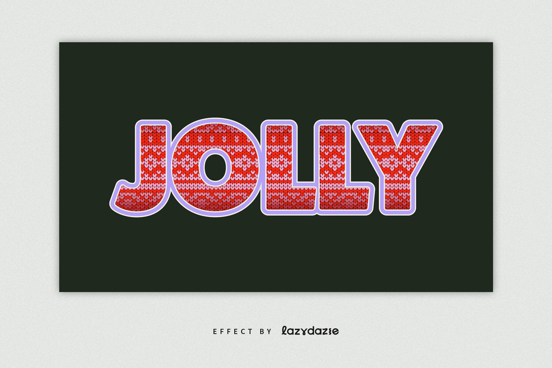 Christmas Sweater Text Effect Mockup 4