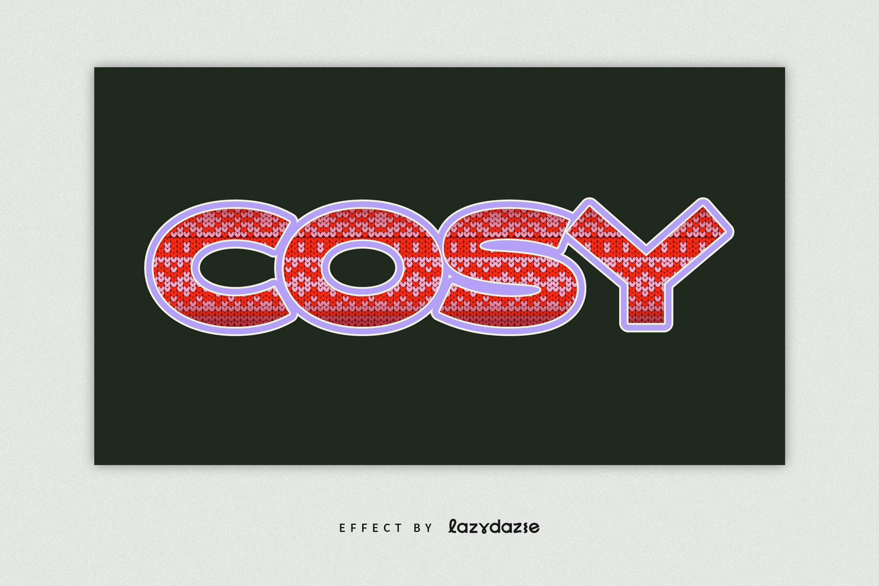 Christmas Sweater Text Effect Mockup 5