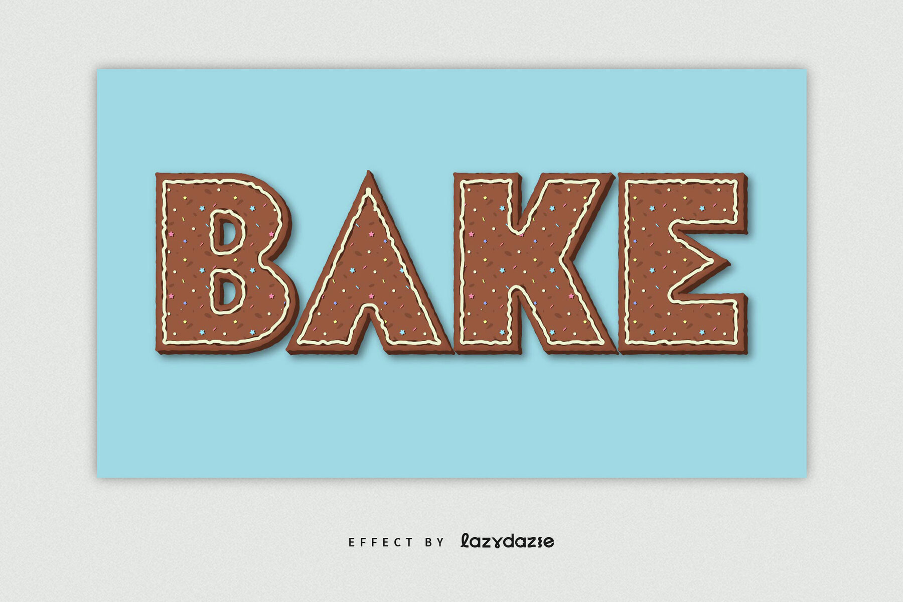 Cookie Text Effect Mockup 5