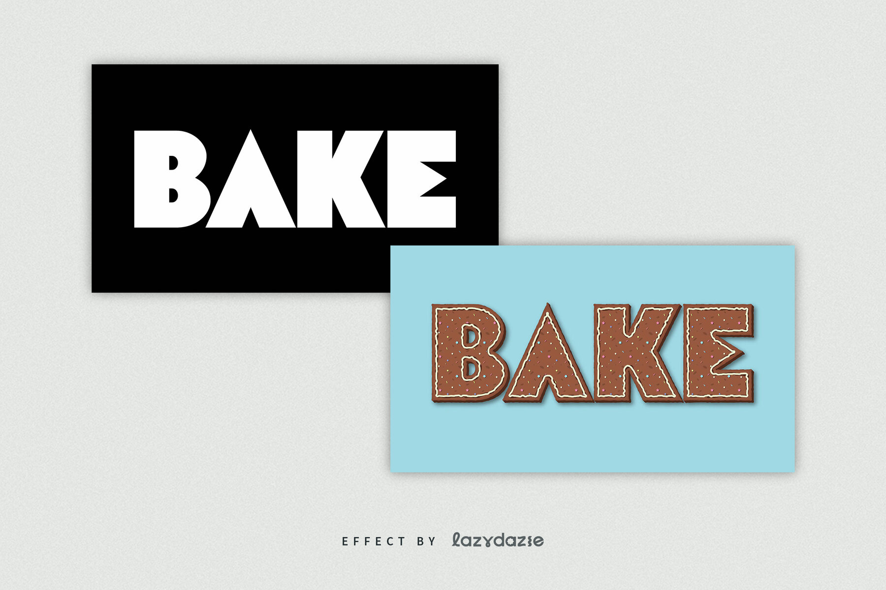 Cookie Text Effect Mockup 7