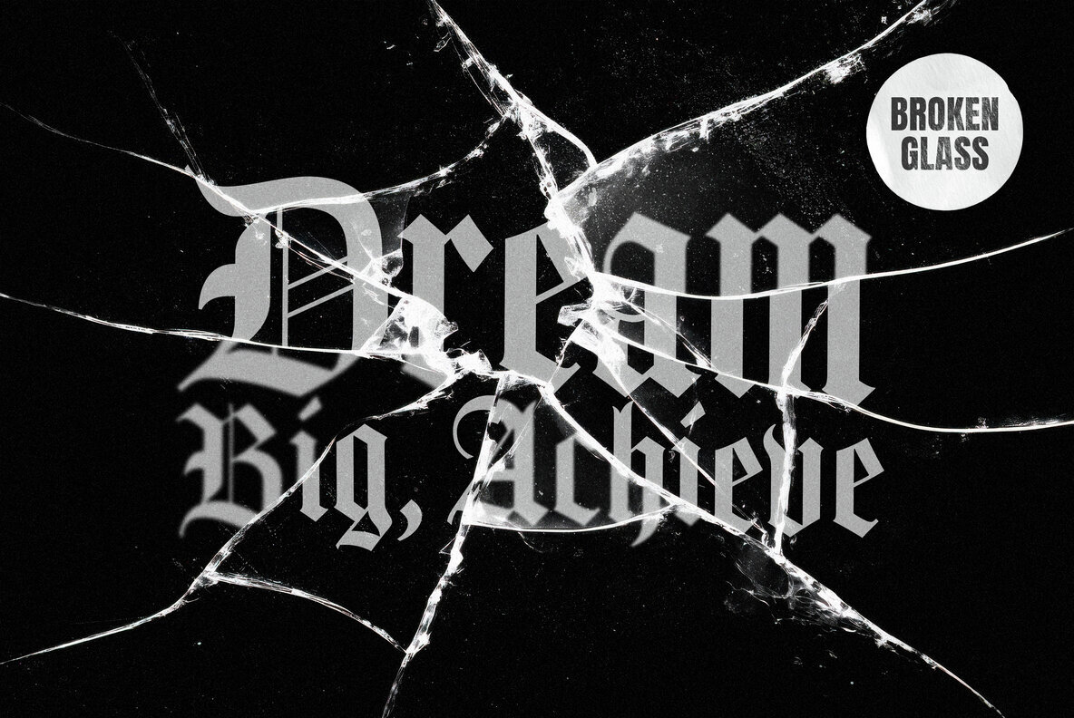 Broken Glass Text and Logo Effect 1