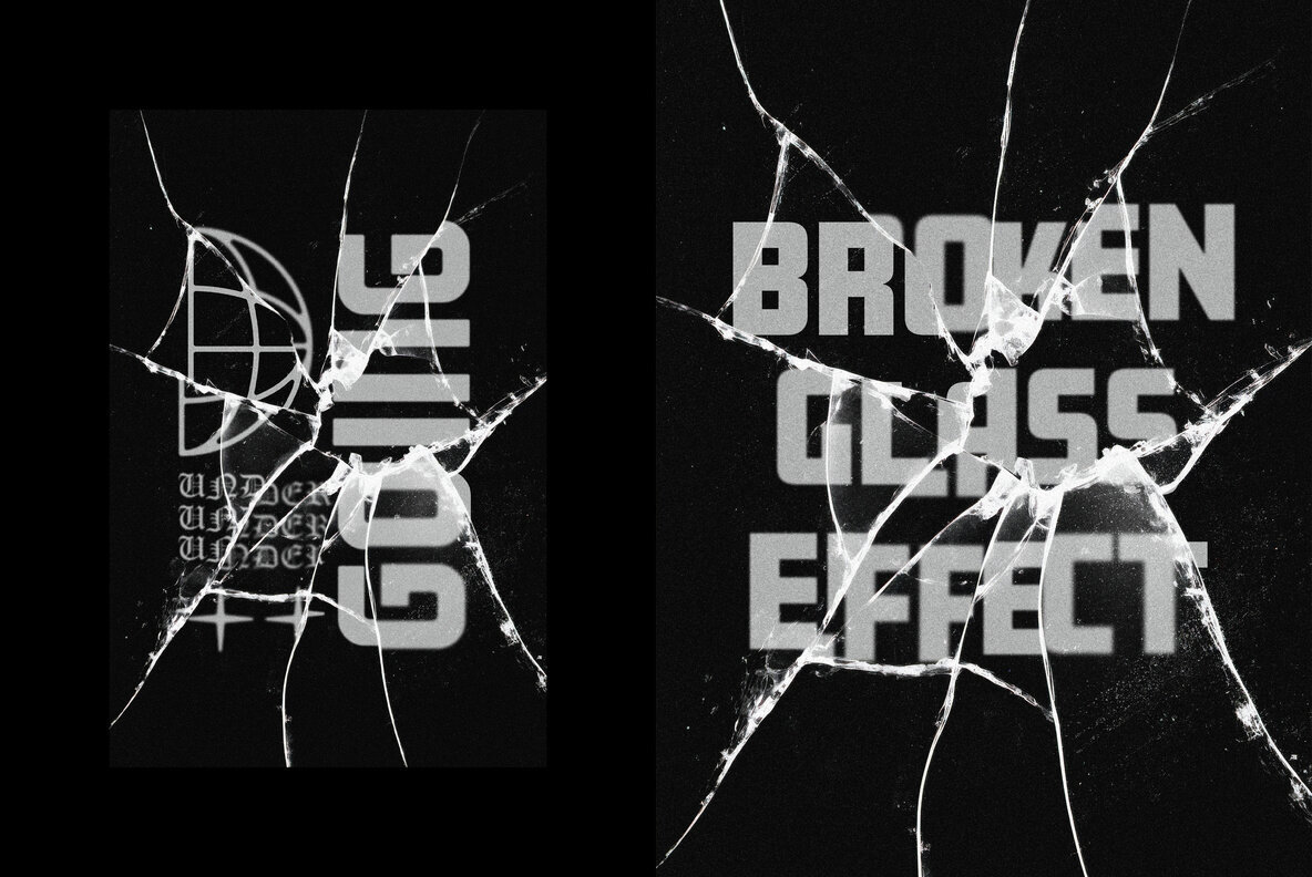 Broken Glass Text and Logo Effect 3