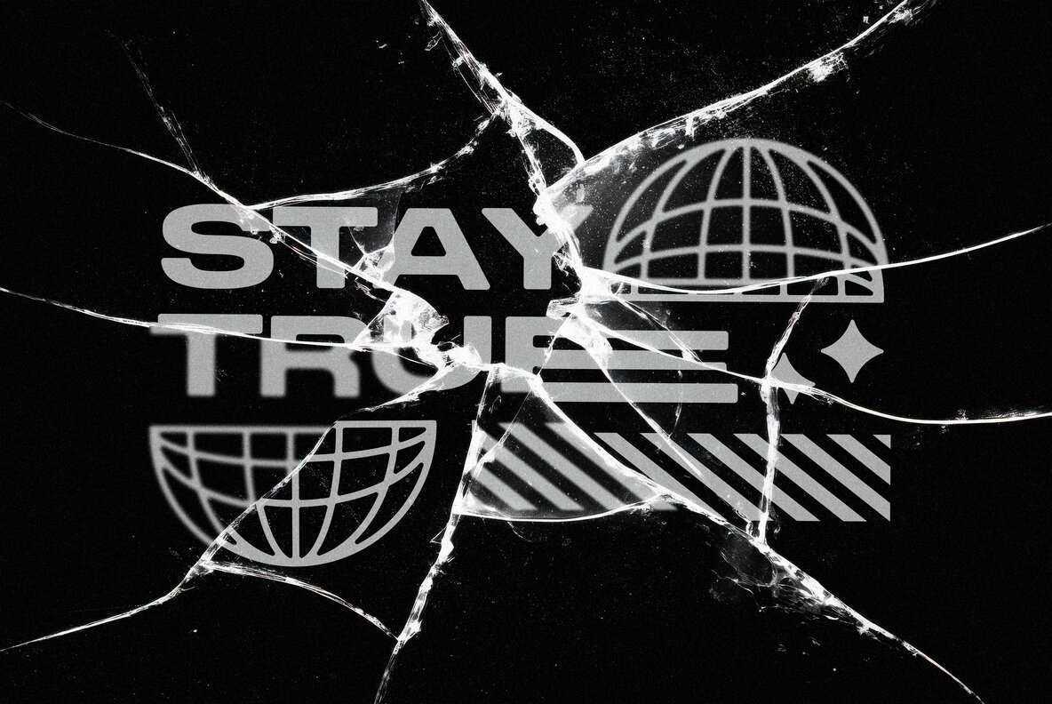 Broken Glass Text and Logo Effect 4