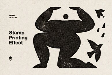 Vintage Stamp Print Effect