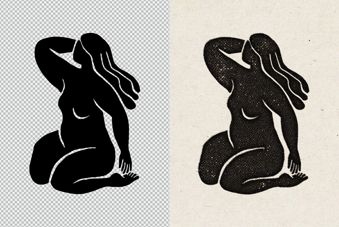 Vintage Stamp Print Effect 3